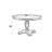 Gray Oak Finish Dining Table