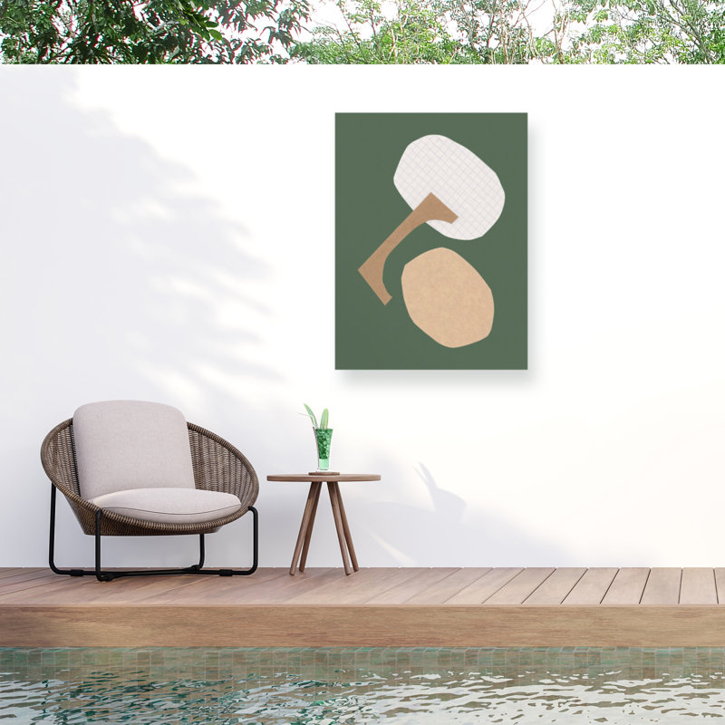 Alisa Galitsyna  Three Shapes 3 Outdoor  Canvas, H 14 po x l 19 po