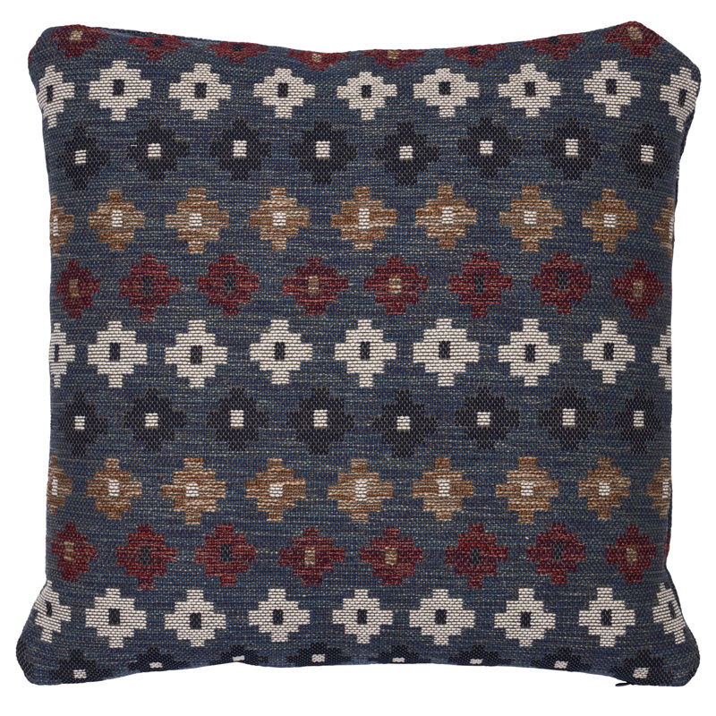 Ayumi Performance Pillow, Denim, 20" x 20"