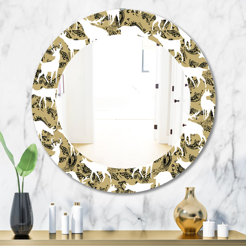 Miroir mural Wild Animals, H 31,5 po x l 23,7 po