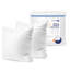 Ensemble de 2 coussins carrés carrés blancs 100% coton, 80% duvet et 20% plumes, plusieurs tailles-93653167