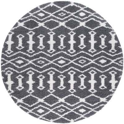 Tapis gris / blanc Jemima