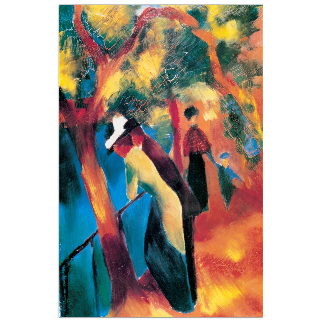 Paneel "Sonniger Weg" von Macke, Kunstdruck