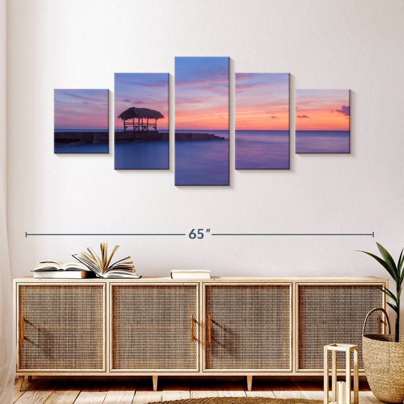 Pigeon Point, coucher de soleil, ciel, H 24 po x l 55 po