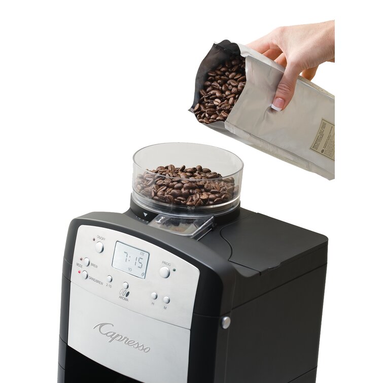 Capresso CoffeeTeam GS Coffee Maker & Conical Grinder Combination