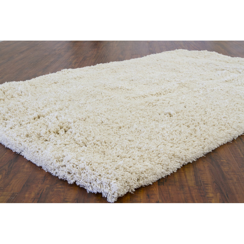 Leavitt Authentic Hand-Woven Neutral Wool Area Rug, Rectangle 7'9" x 10'6"