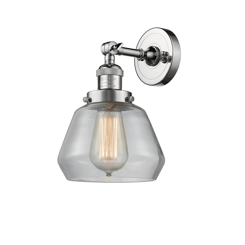Applique murale pour salle de bain 1 lumière Chill, Chrome poli, Ampoule DEL 6 watts Vinage, Transparent
