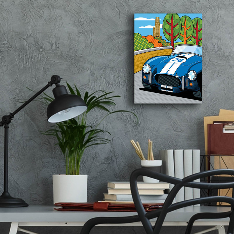 «Pittsburgh Vintage Grand Prix» par Ron Magnes, art mural en verre acrylique, H 16 po x l 12 po x P 0,13 po