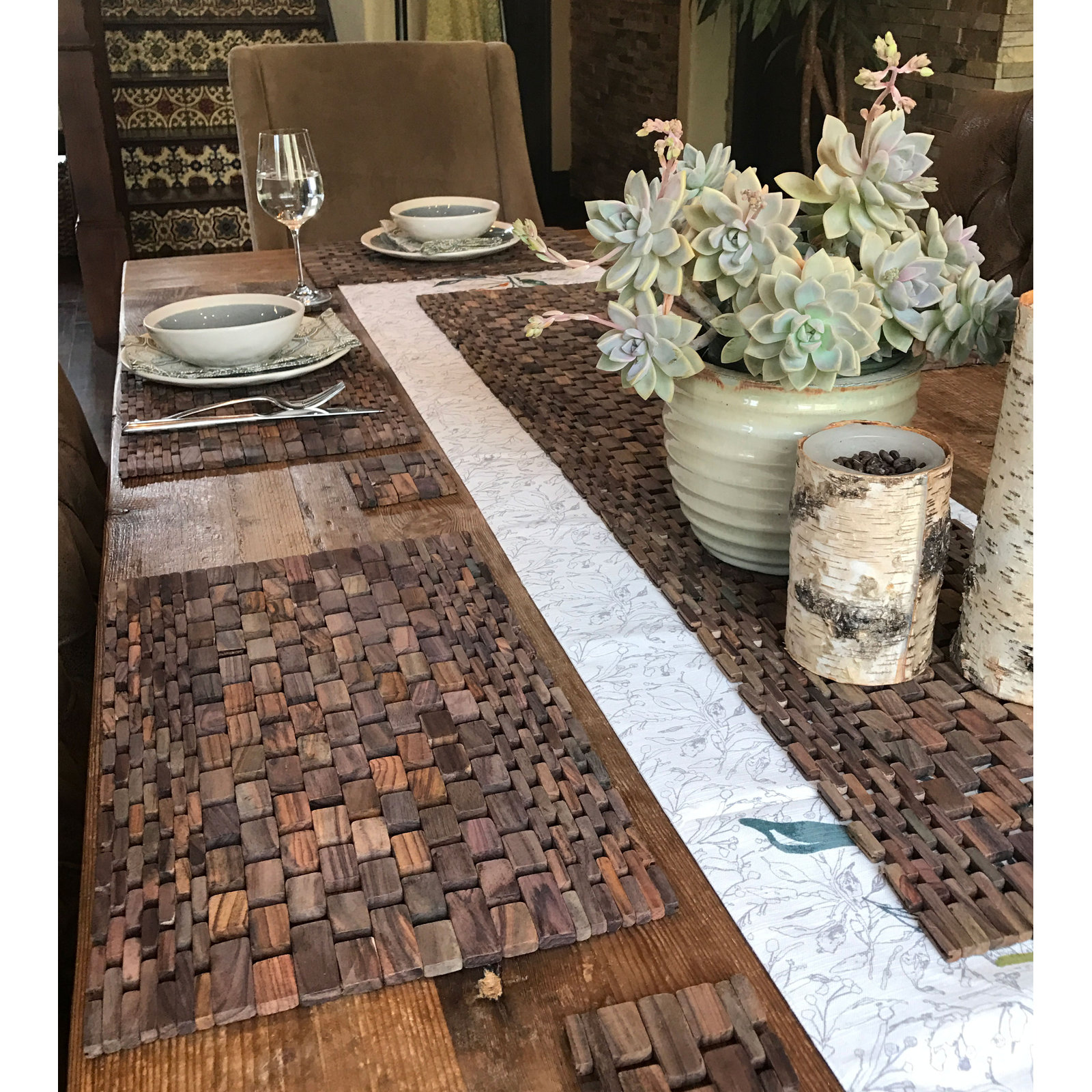 Solace Reversible Placemat, Rosewood