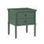 Table de chevet 2 tiroirs Vintage Green Emmett, solution de rangement durable et élégante pour les chambres et les chambres d'amis.-233668996