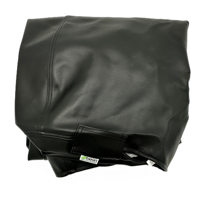 Housse pour fauteuil à billes en vinyle Marine, H 20 po x l 31 po x P 33 po, Noir