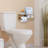 Wall Mounted Acacia Toilet Paper Holder Magazine Rack