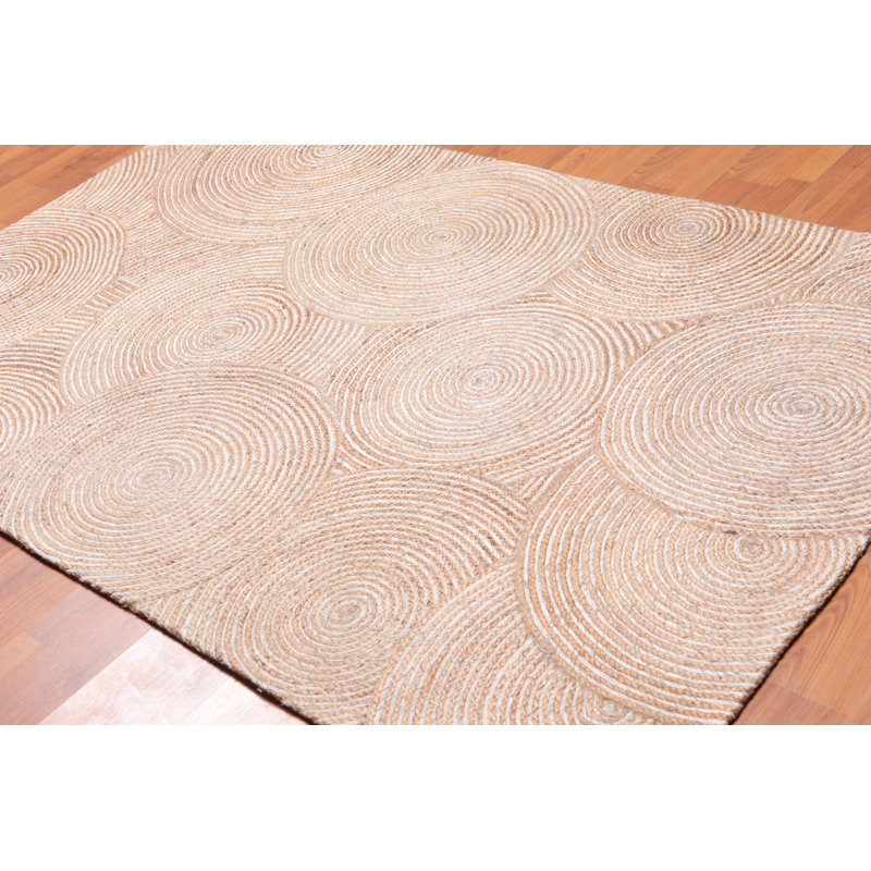 Tapis beige crocheté à la main Marguez