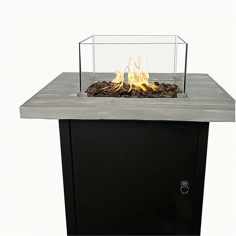 Fiberglass reinforced concrete propane fire pit table