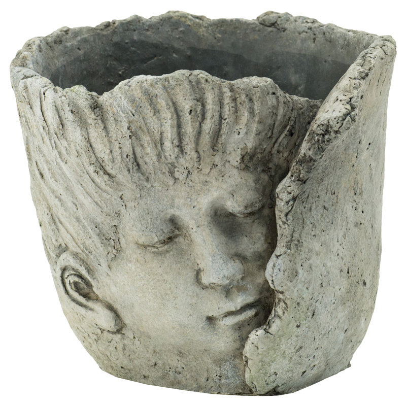 Laloma Statue Planter, 6.5" H x 7.9" W x 7.9" D