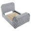 Mobilier de chambre à coucher encastré en velours 1 pi