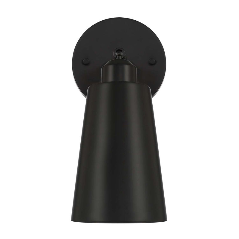 Applique murale à bras 1 lumière Frazer, Matte Black