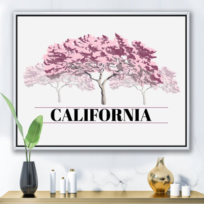 " Cherry Blossom Sakura Pink Tree Illustration "