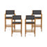 Tabouret de bar d'extérieur en acacia 30 po Billie-Louise