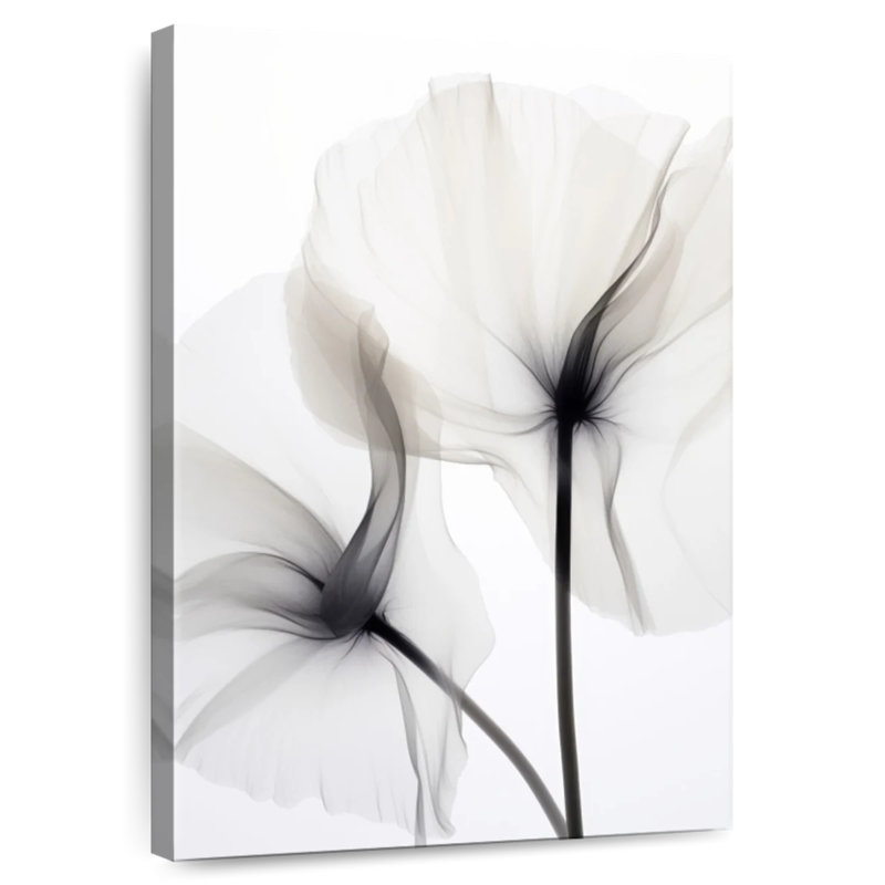 Harnek Translucent White Poppy Flowers I, 24" H x 16" W