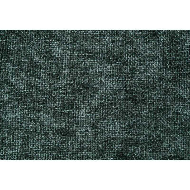 Causeuse en chenille verte, H 32,01 po x l 84,05 po x P 41,03 po