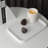 Guein Rectangle Natural Marble Tray,Namib Bianco