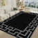 Bonifant Polypropylene indoor/outdoor Grey/Black Area Rug 