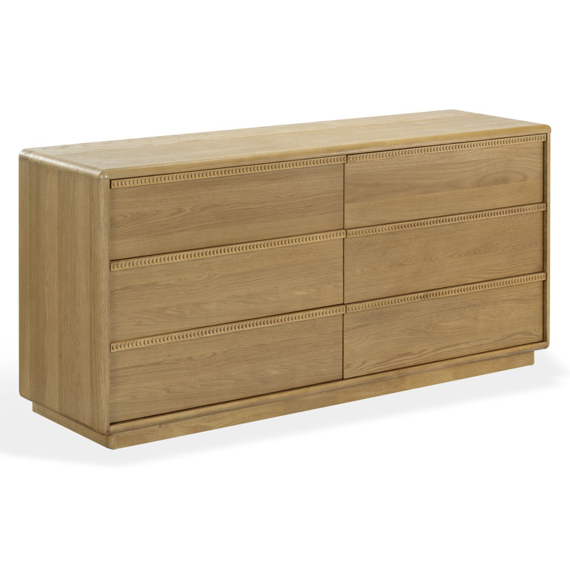 Commode 6 tiroirs Alanna, Brown Oak