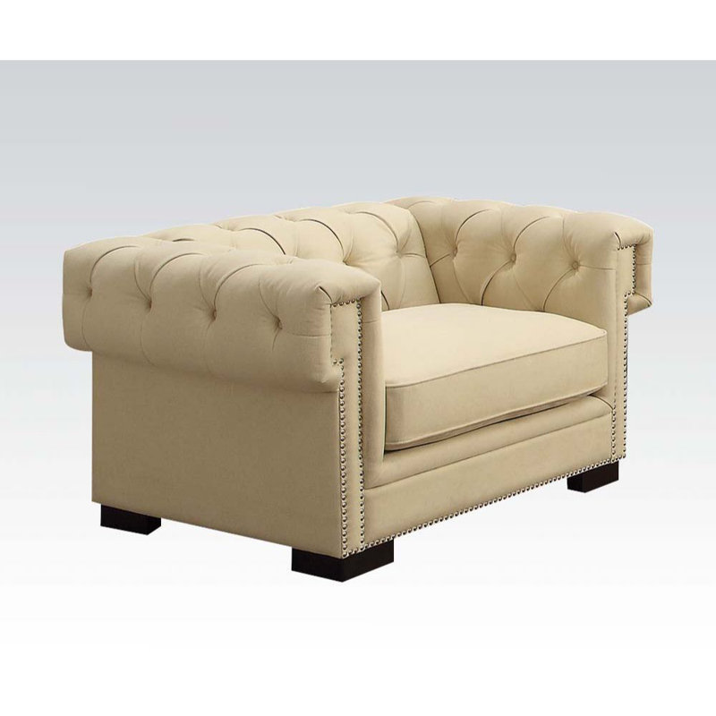 Parksley Upholstered Cotton Blend Accent Chair