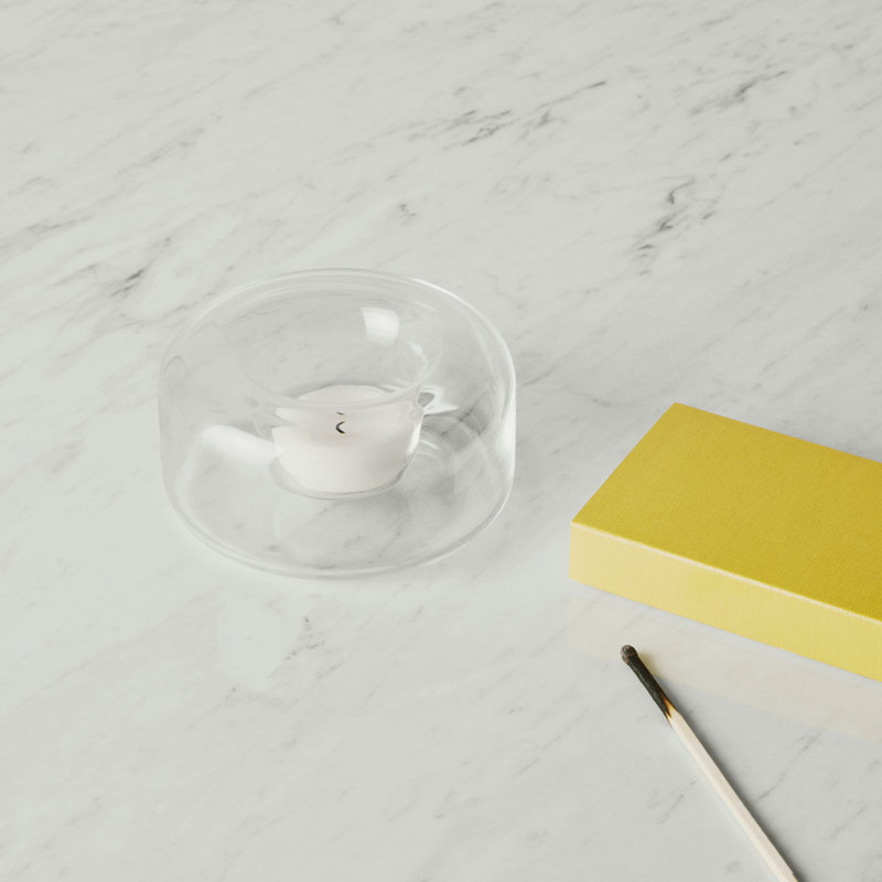 Happy Votive Candle Holder, Clear