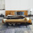 Clarkson Solid Wood Frame Genuine Leather Bench-162055956