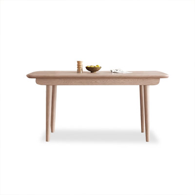 Burlywood Rectangular Solid wood Dining Table For Dining Room/Kitchen