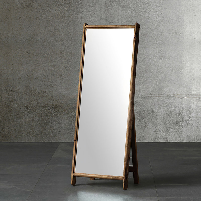 Rectangle Solid Wood Full Length Mirror