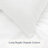 Delara Premium Organic Cotton Throw Pillow Inserts (Set of 2), Down-Proof Cover with 100% White Duck Feather Filling-101809423-101809422