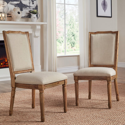 Hildemar 20.5'' H Linen Upholstered Side Chair