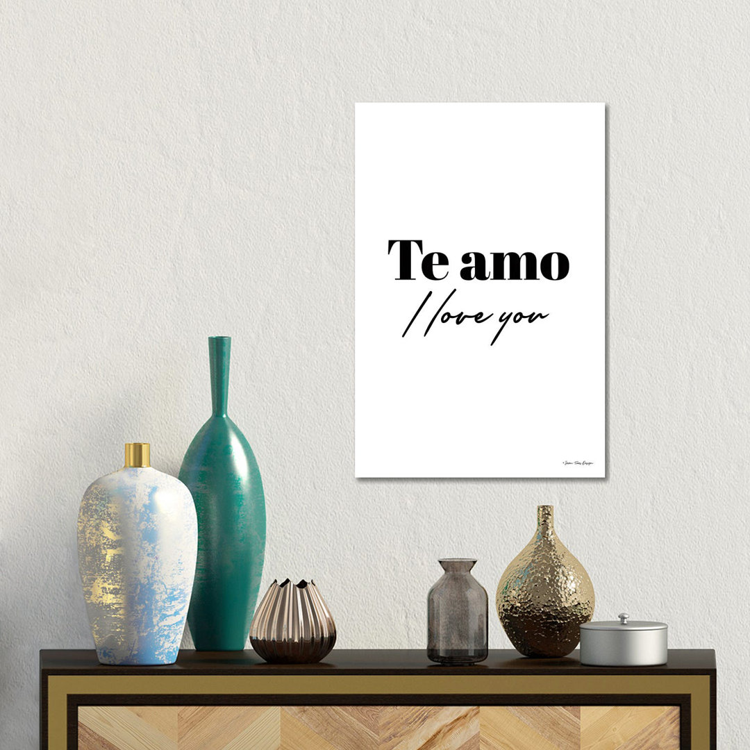 I Love You In Spanish von Seven Trees Design - Galerie-umwickelte Leinwand Giclée auf Leinwand