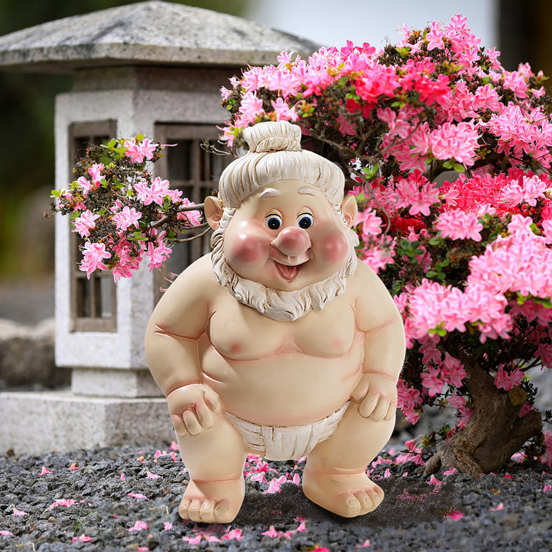 Statue lutteur Far East Gnome Statue Set