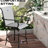 360 Swivel Bar Stools With , High Mesh Fabric, Steel Frame For Patio, Balcony, Poolside, Backyard, Grey  Pair Of Outdoor Dining Chairs Mesh, Gray   2