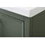 Meuble-lavabo simple 20 po avec plateau en céramique Cheriton-871462456