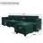 Nairoby 116.6'' Wide L Shaped Modular Sectional Sofa Apartment Livingroom Couch 6-Pieces 4-Seat Sofa with Storage Ottoman-350043700