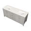 72'' Double Bathroom Vanity with Marble Top-97682557