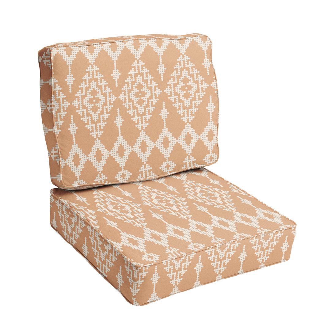 Outdoor 5'' Lounge Chair Seat / Back Cushion Dakota Fields 