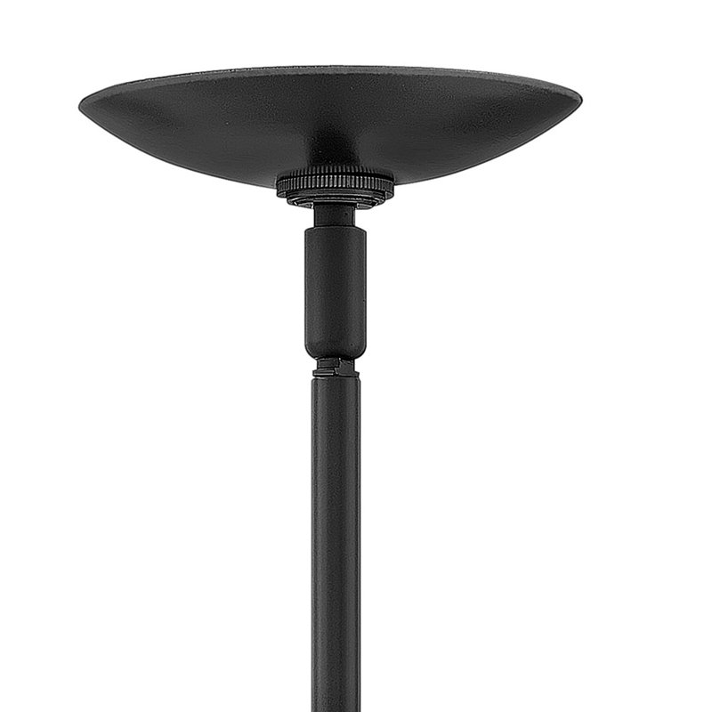 Warby Single Light Orb Pendant Light, Black, Clear, 10.75" H x 9.5" W x 9.5" D