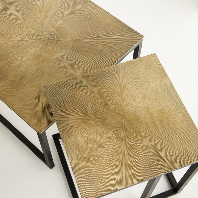 Arca Glass Nesting End Table