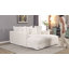 Canapé modulaire 5 pièces à assise profonde en velours côtelé de 102,4 po de large avec repose-pieds rembourré pour le salon, l’appartement-314733120