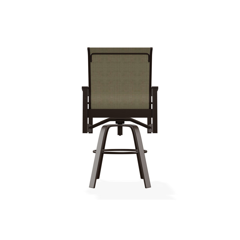 Fauteuil pivotant à hauteur de barre en polymère de qualité marine Leeward Sling, Kona, Pierre Elevation, 30"