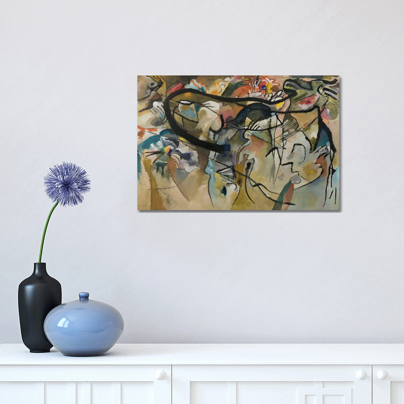 Composition V by Wassily Kandinsky - Painting on Canvas, Wrapped Canvas, 66.04 cm H x 45.72 cm W x 3.175 cm D