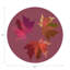 Autumn Leaves Vegan Leather Round Pebble Placemat-140084557