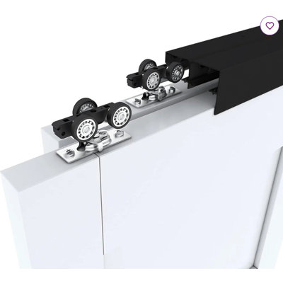 Aluminum Double Door Barn Door Hardware Kit