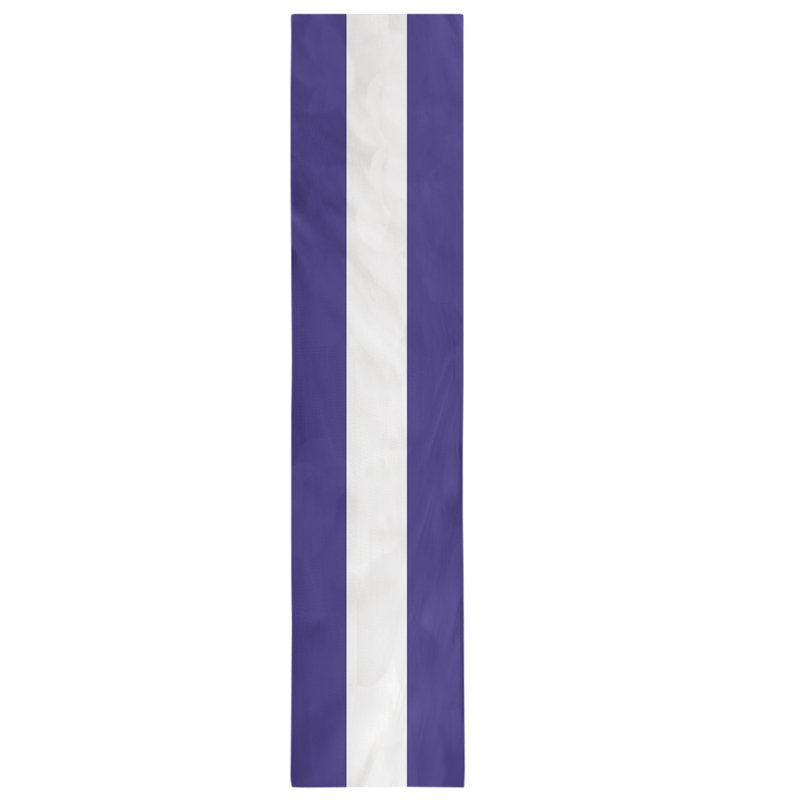 Dallas Football Stripes Table Runner, 90" L x 16" W, Purple/Silver